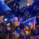 Catalonian riot police clash with protesters.